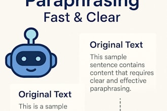 rewrite and paraphrase your english text using ai