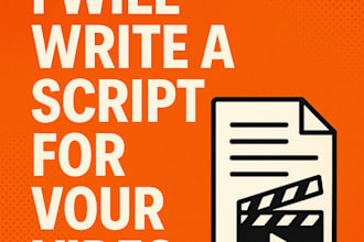 write a script for your youtube, instagram or tiktok posts