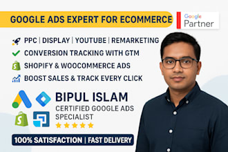 set up and optimize google PPC display youtube remarketing and tracking ads