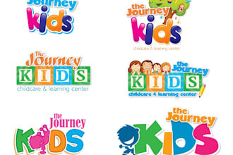 design modern childcare, daycare, school, education, kids and children logo