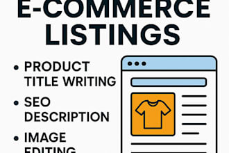 do product listings on ebay, facebook , and on other platforms