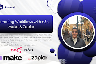 create or fix your workflows in n8n, make, or zapier