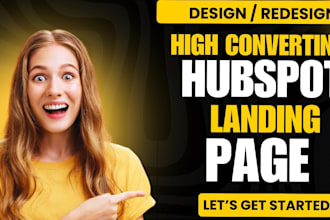 create hubspot landing page, hubspot website design, figma to hubspot