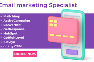 help you with email marketing, newsletter, automation or sales funnel in any crm