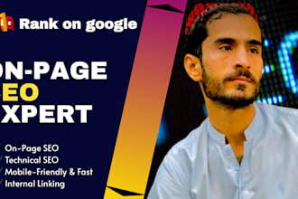 do entire website onpage seo and analysis for 1st page ranking