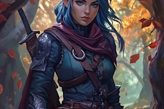 dnd character art and dnd character art