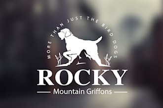 design minimal dog, pet, cat, and animal logo for your business or brand