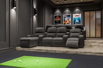 model golf showroom, mini golf,ball,sport center facility,game arena,golf course
