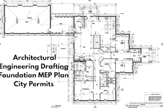 draw stamp architectural engineering drafting foundation mep plan city permits