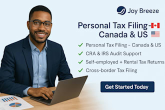 prepare and file personal tax return for canada or US