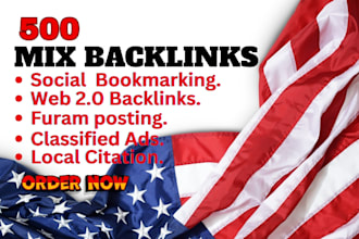 provide 200 mix backlinks to high authority website