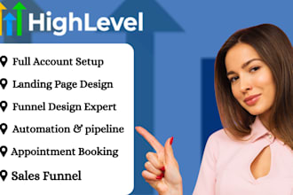 setup gohighlevel sales funnel  gohighlevel landing page ghl sales funnel expert