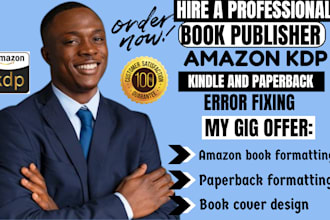 do amazon kdp book uploading book publishing book formatting amazon kindle error