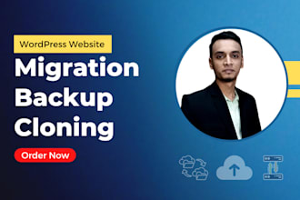 migrate your wordpress website with backup in few hours