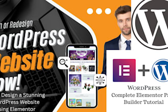 design a stunning wordpress website, critical error using elementor pro