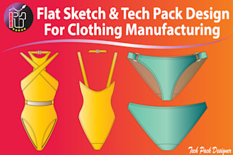 create clothing tech pack