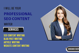write reliable and plagiarism free content,blog, article and product description