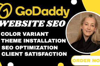 build goaddy website redesign godaddy and SEO optimize your godaddy website