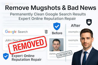 permanently remove negative mugshot link cases delete negative news from google