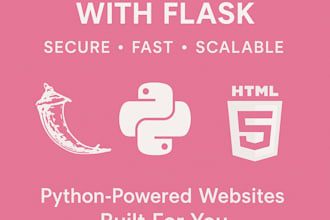 develop a responsive flask website or python web application