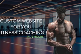 make you a custom page for you fitness coaching in 72 hours