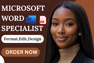 urgently design,edit, create, fix, microsoft word document photoshop formatting