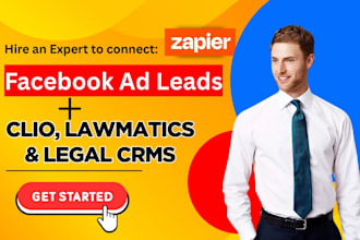 connect facebook lead ads to clio lawmatics pipedrive zoho crm via zapier
