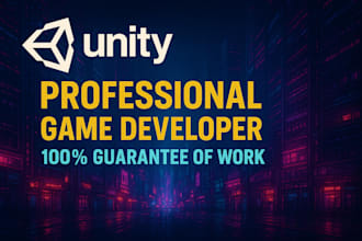 develop a  3d game in unity