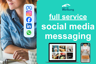 manage your facebook instagram social media and create content brand growth