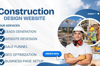 design construction website roofing website handyman website