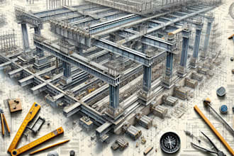 draft millwork technical shop drawings, steel structure
