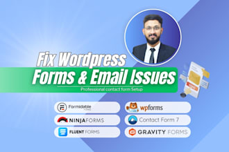 create, and configure wordpress contact forms with SMTP setup
