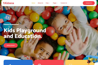 build daycare website kindergarten website childcare website babycare website