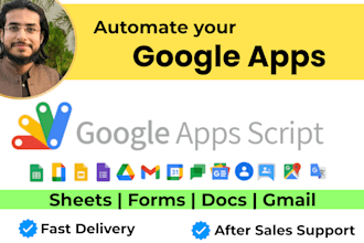 automate google sheets, form, gmail, drive, calendar via apps script