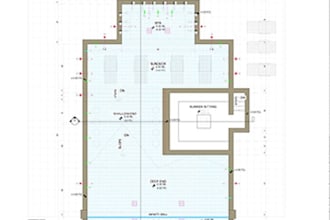 design pool mep systems with underground piping, pump room, and electrical plan