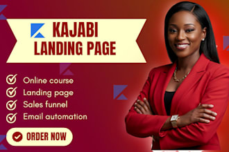 kajabi landing page, kajabi sales funnel, online course, kajabi website