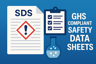 create ghs compliant safety data sheets sds for amazon USA, UK, and eu markets
