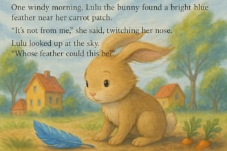 illustrate children storybook watercolor illustration, bible story illustration