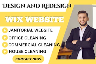 do janitorial wix design wix redesign cleaning website