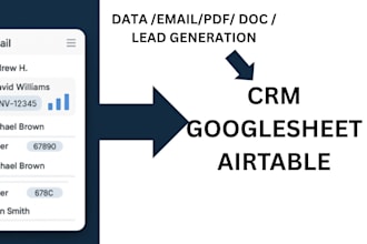 automate email tracking PDF parsing data leads extraction via zap make com n8n