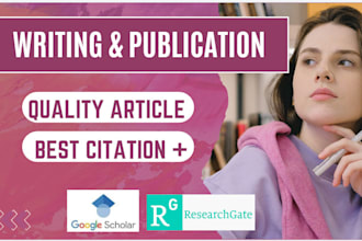 research, write, publish your articles in scopus google scholar indexed journal