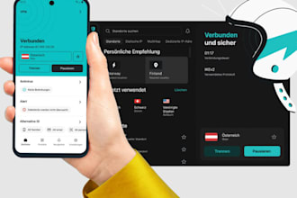 do VPN app with admin panel website android ios approval  fully customized VPN
