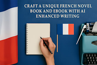 craft a unique french novel book and ebook with ai enhanced writing