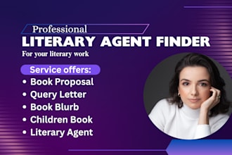 submit your book to active literary agents, write book proposal, query letter