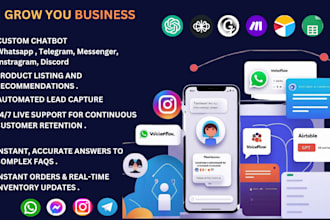 create ai chatbot using voiceflow, voiceglow for whatsapp, messenger, instagram