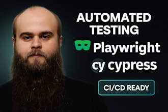 build and integrate e2e tests using playwright or cypress