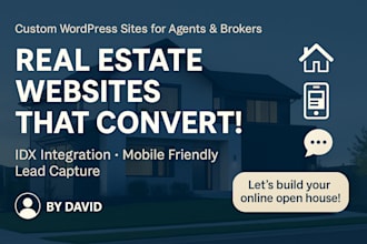 build wordpress website design real estate website design idx mls integration