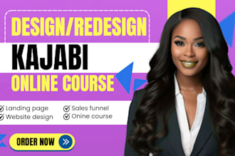 setup kajabi online course, kajabi website,kajabi expert design kajabi sales