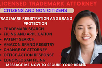 be your trademark attorney, registration, patent search, amazon brand , uspto