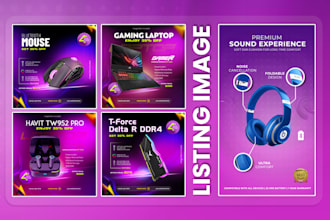 amazon etsy product infographic, product flyer and product listing image design
